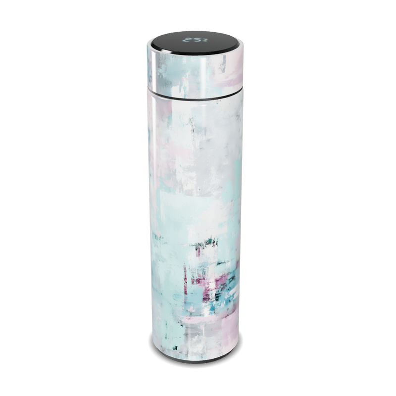 Garrafa Térmica Touch - Estampa Pastel Abstrata