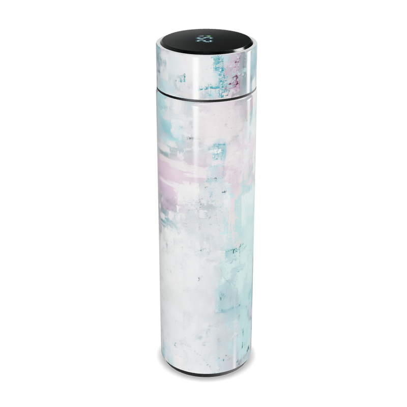 Garrafa Térmica Touch - Estampa Pastel Abstrata