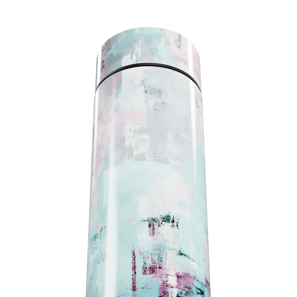 Garrafa Térmica Touch - Estampa Pastel Abstrata
