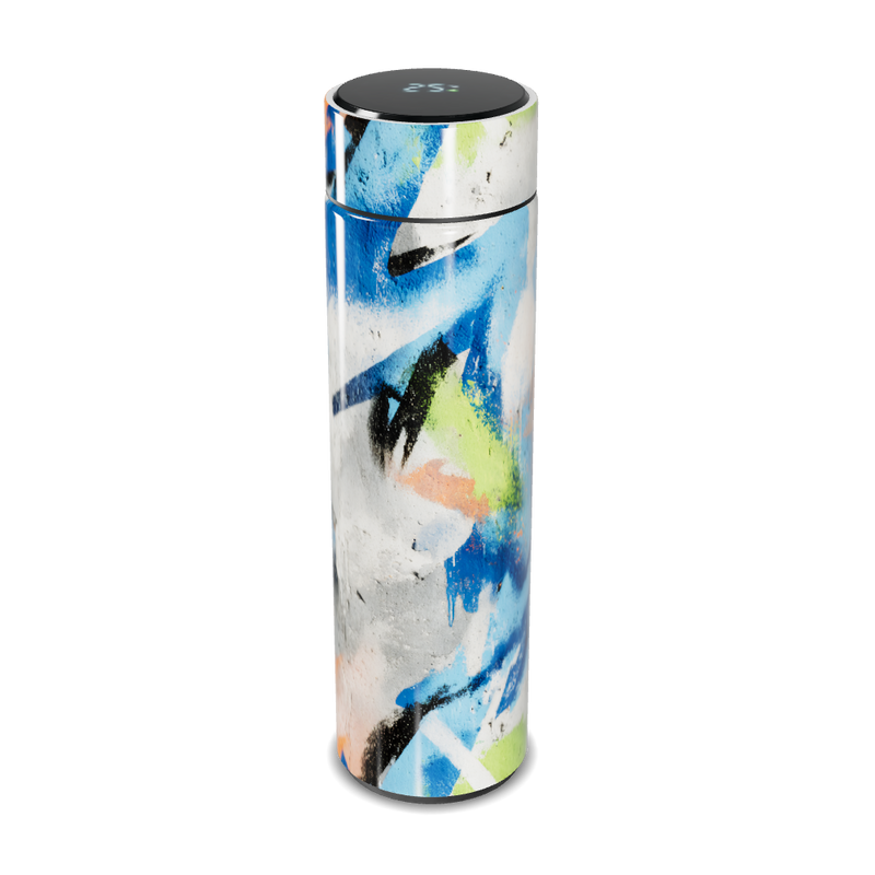 Garrafa Térmica Touch - Estampa Abstrata Colorida