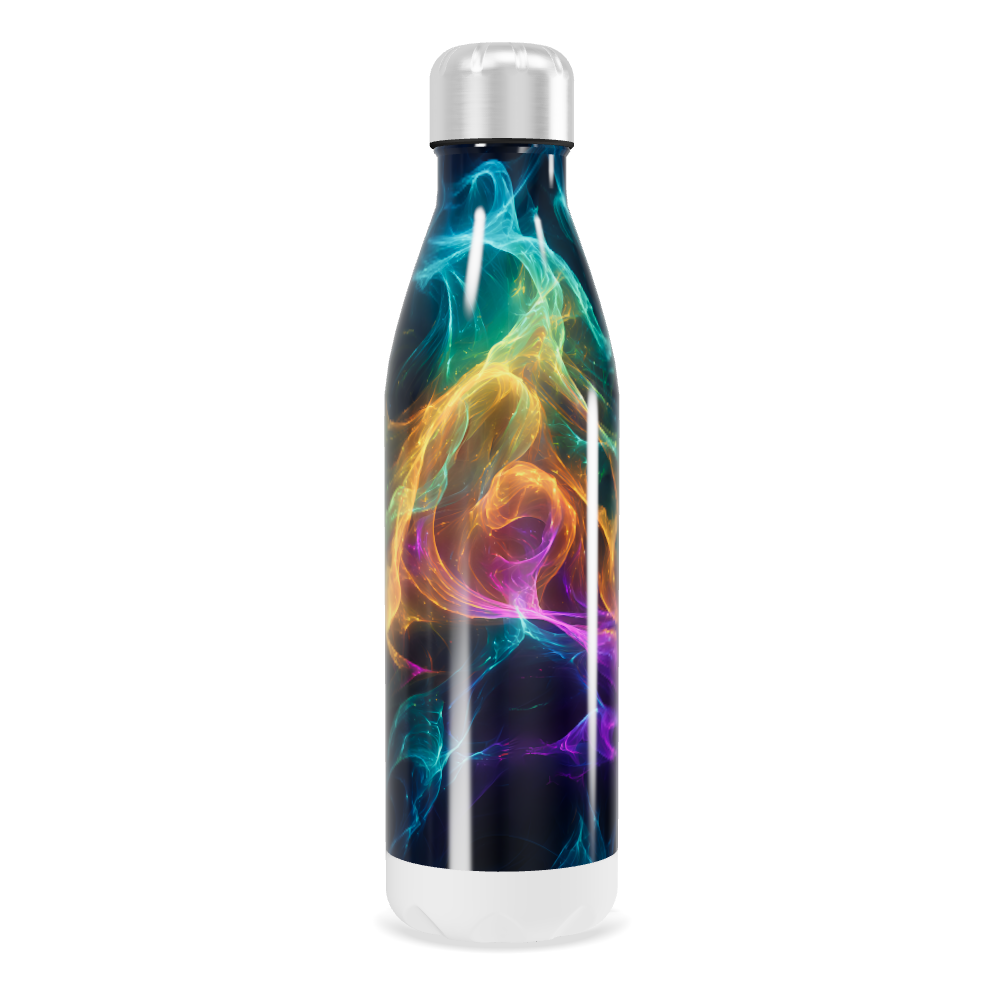 Garrafa Inox - Estampa Colorida Abstrata