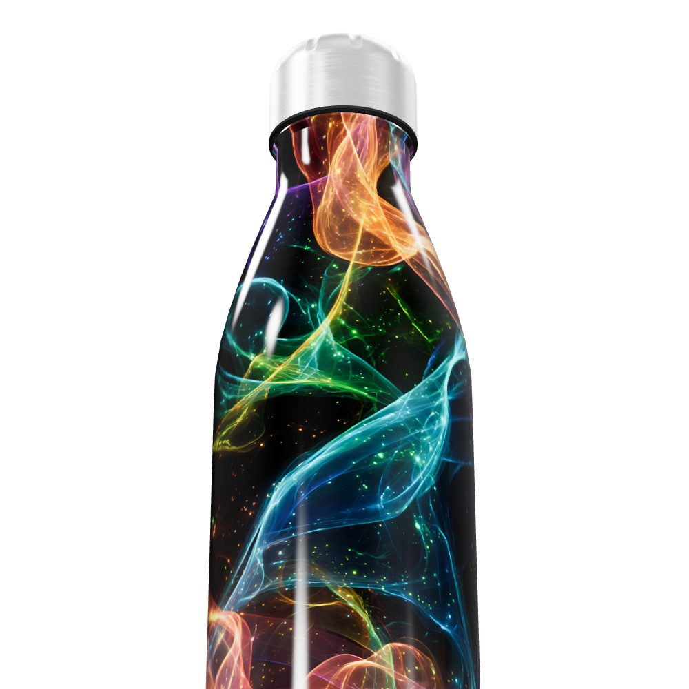 Garrafa Inox - Estampa Colorida Neon