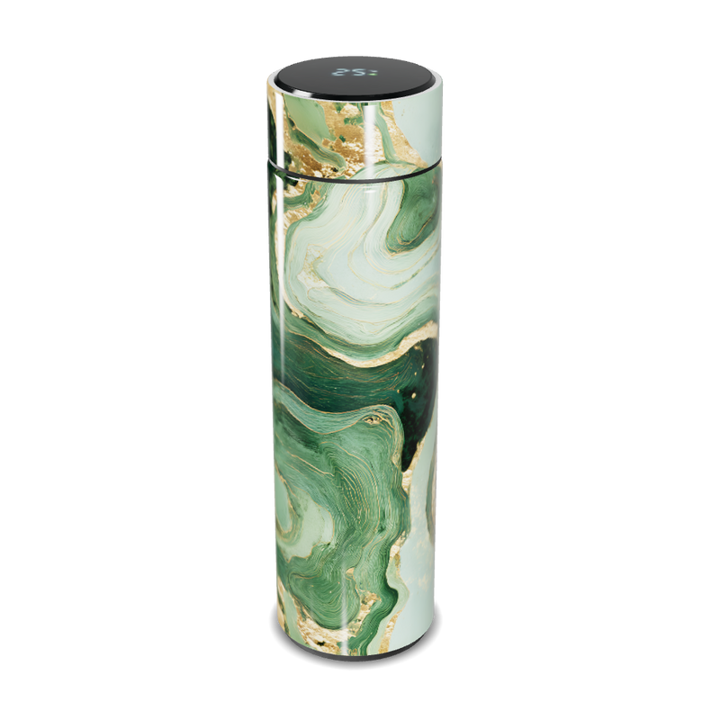 Garrafa Térmica Touch - Mármore Verde Elegante