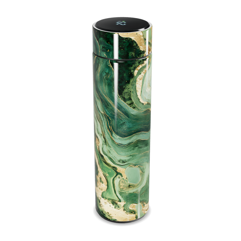 Garrafa Térmica Touch - Mármore Verde Elegante