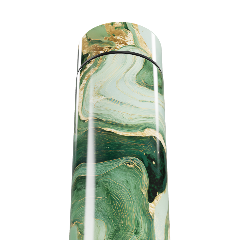Garrafa Térmica Touch - Mármore Verde Elegante