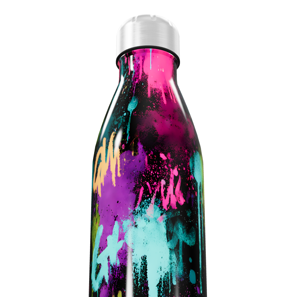 Garrafa Inox - Grafite Colorido 500ml