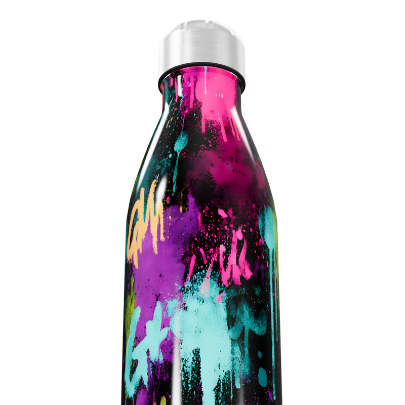 Garrafa Inox - Grafite Colorido 750ml