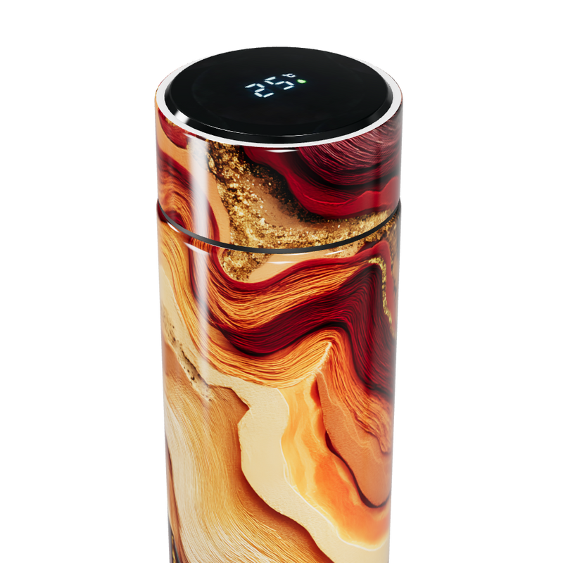 Garrafa Térmica Touch - Estampa Abstrata Colorida