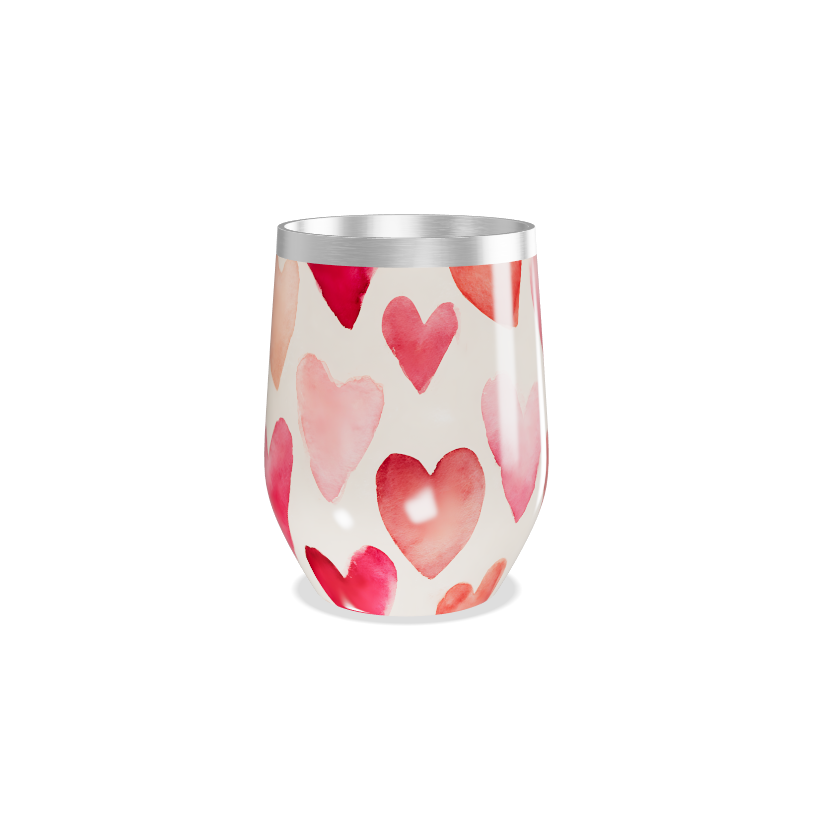 Copo Térmico Slim - Corações Coloridos