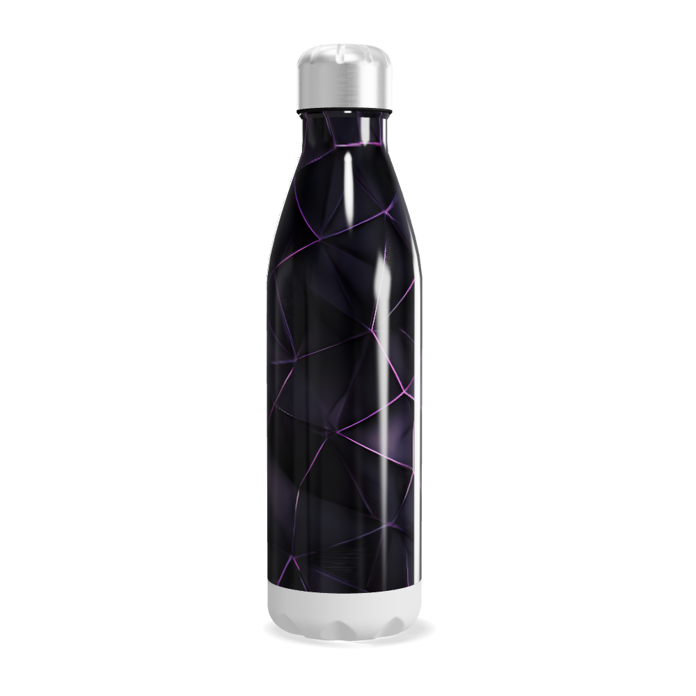 Garrafa Inox - Estampa Roxa Abstrata