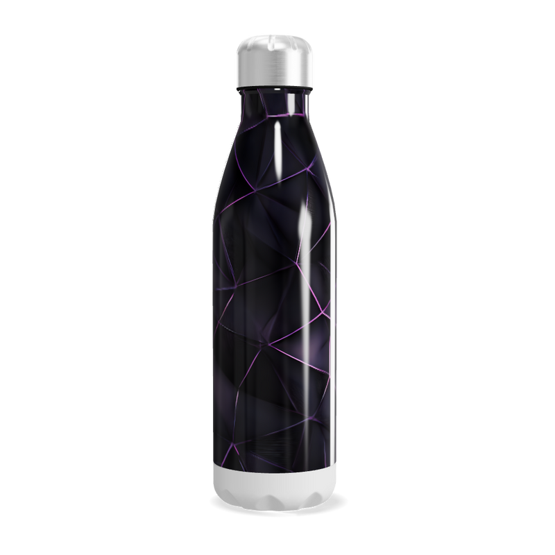 Garrafa Inox - Estampa Roxa Abstrata