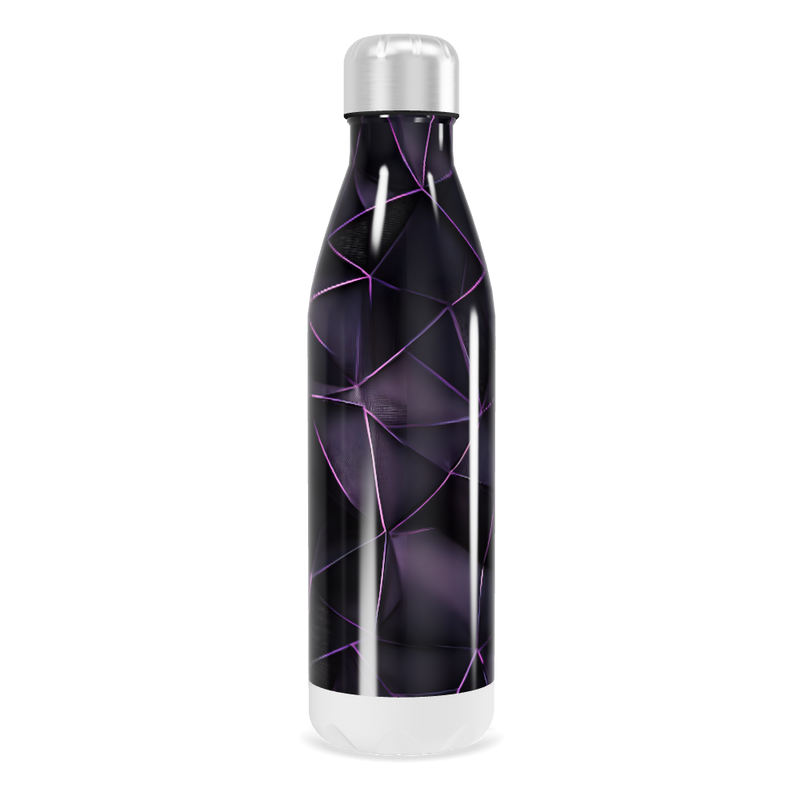 Garrafa Inox - Estampa Roxa Abstrata