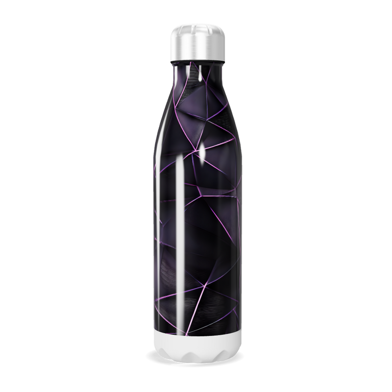 Garrafa Inox - Estampa Roxa Abstrata