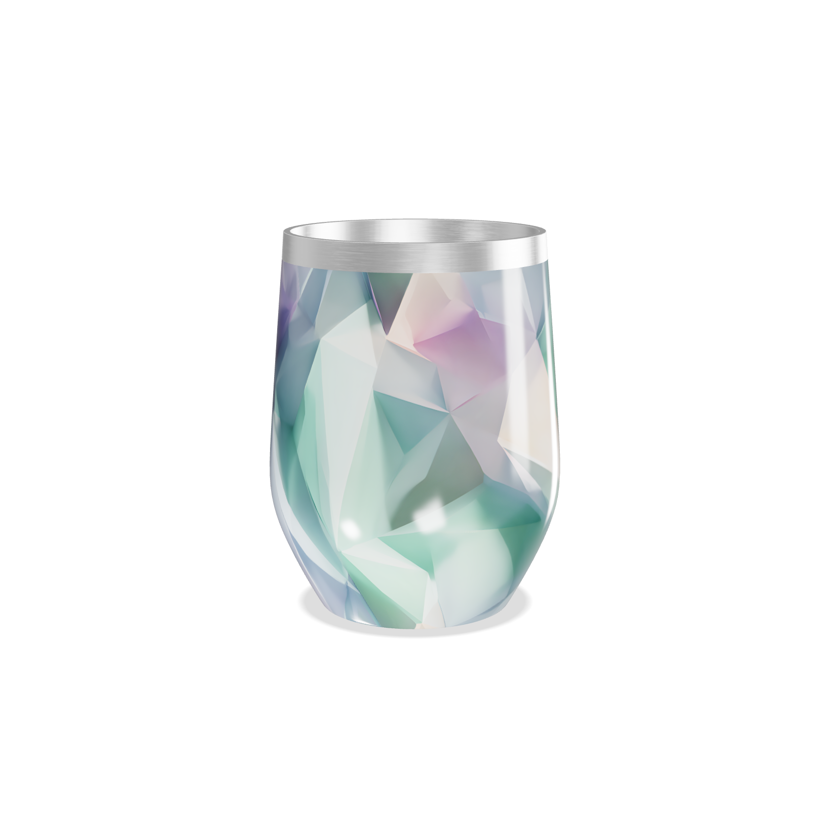 Copo Térmico Slim - Estampa Cristal Colorido