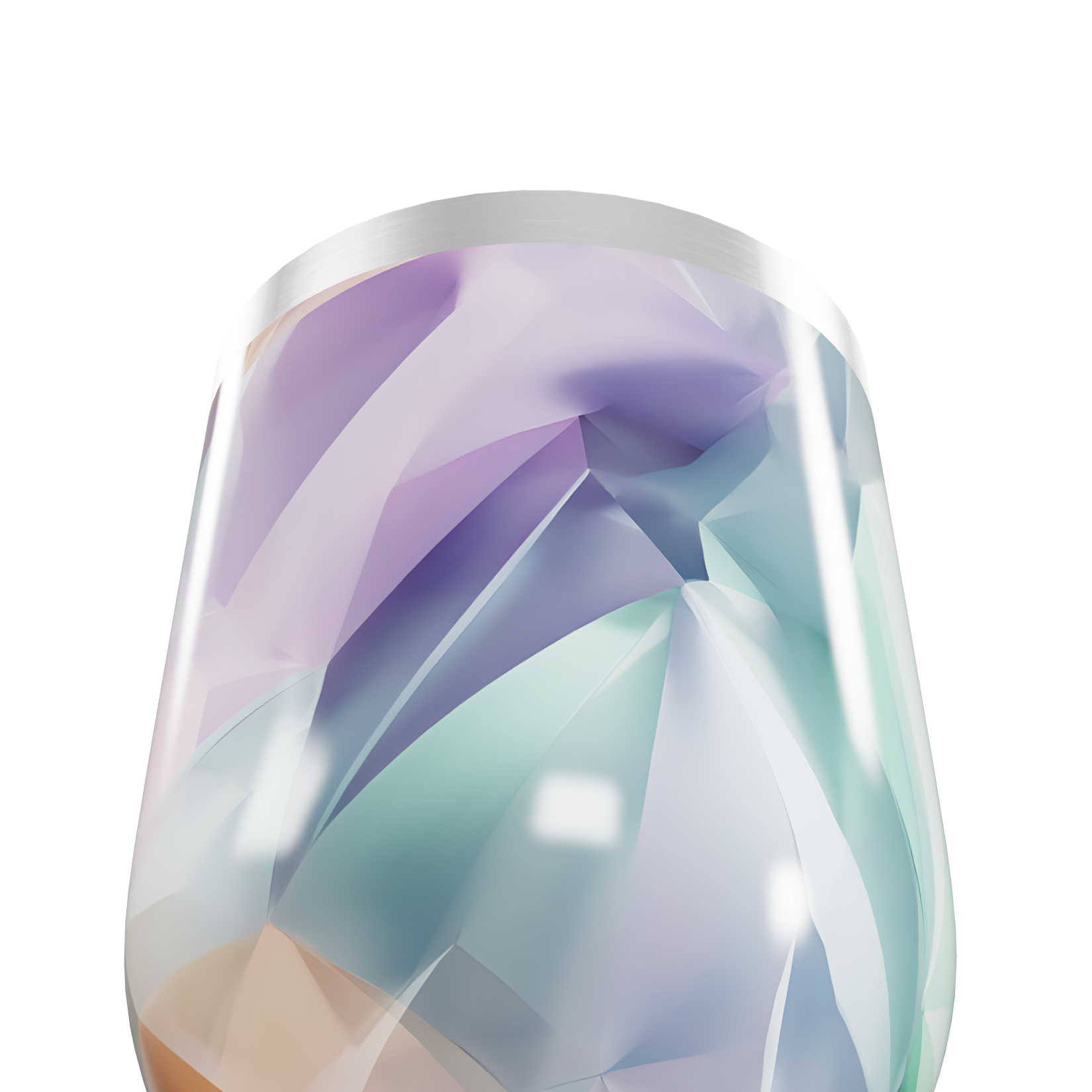 Copo Térmico Slim - Estampa Cristal Colorido