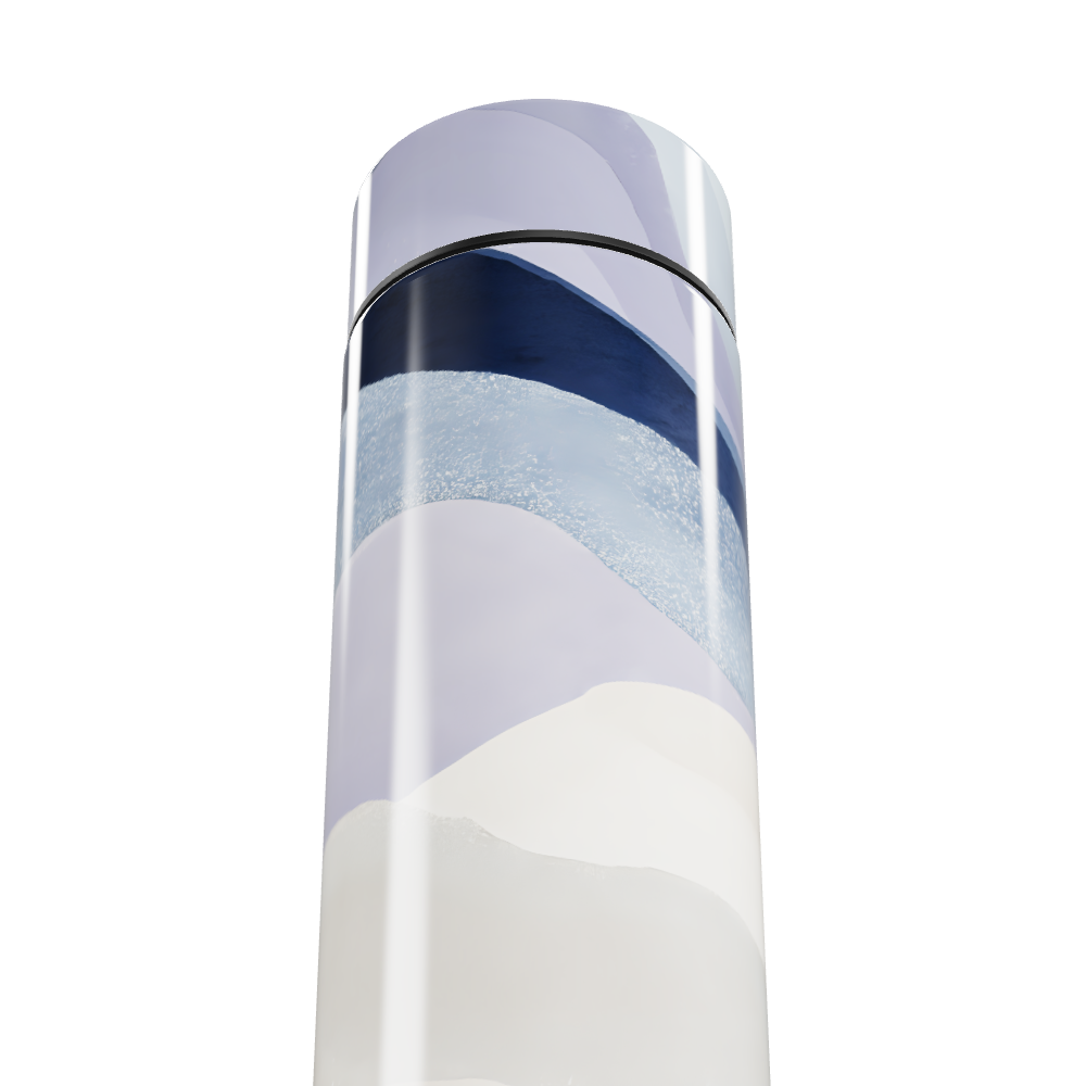 Garrafa Térmica Touch - Estampa Azul e Branca