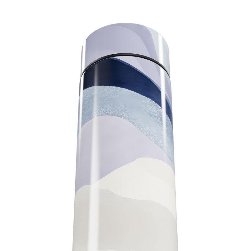 Garrafa Térmica Touch - Estampa Azul e Branca