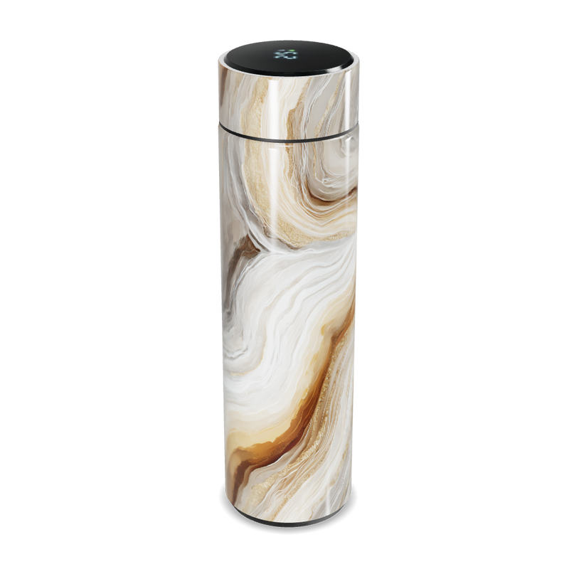 Garrafa Térmica Touch - Mármore Bege Digital