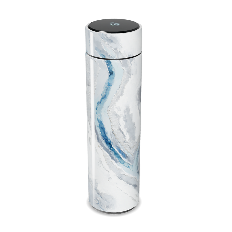 Garrafa Térmica Touch - Mármore Branco Digital