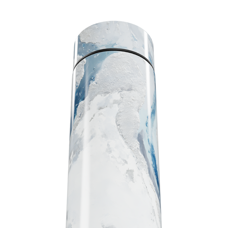 Garrafa Térmica Touch - Mármore Branco Digital