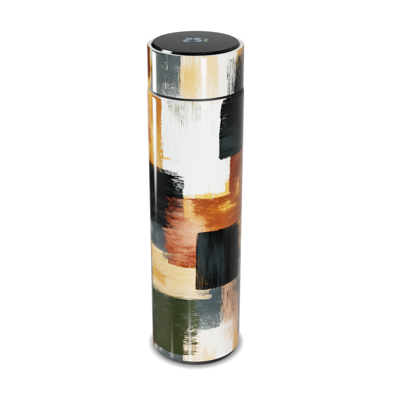 Garrafa Térmica Touch - Estampa Abstrata Colorida