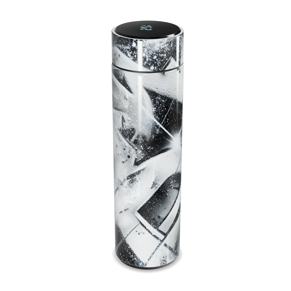 Garrafa Térmica Touch - Estampa Abstrata Aço inox