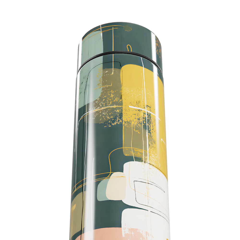 Garrafa Térmica Touch - Estampa Geométrica Colorida