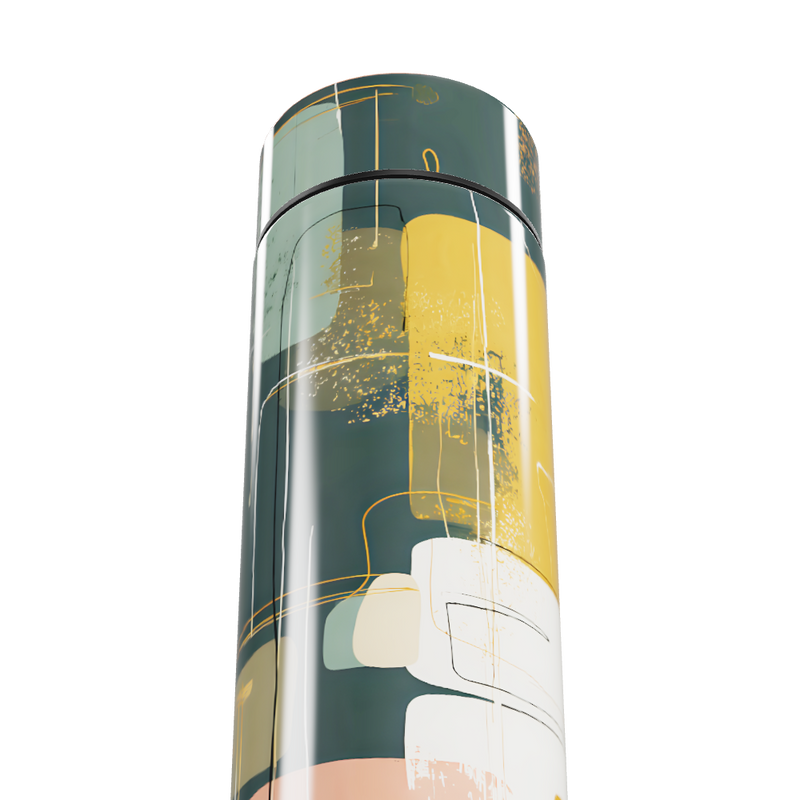 Garrafa Térmica Touch - Estampa Geométrica Colorida