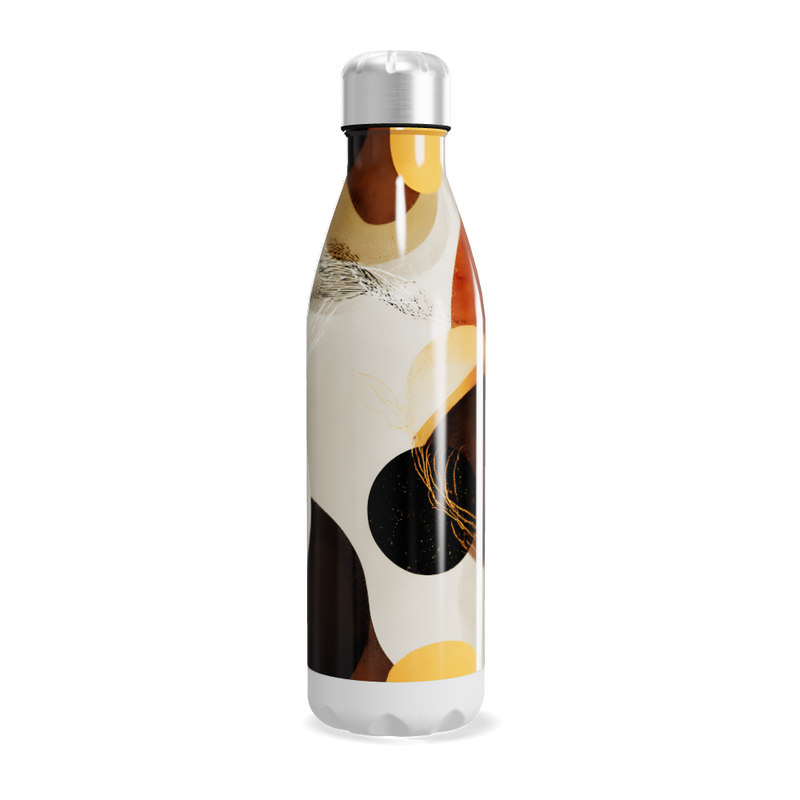 Garrafa Inox - Estampa Abstrata Colorida