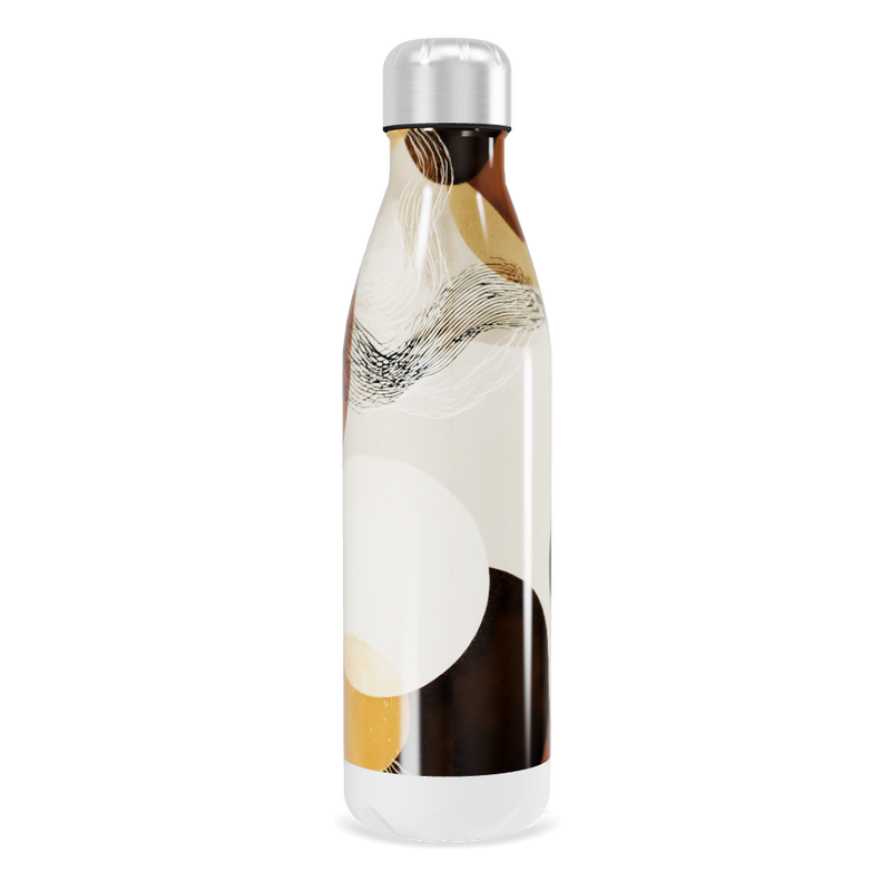 Garrafa Inox - Estampa Abstrata Colorida