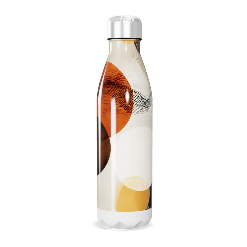 Garrafa Inox - Estampa Abstrata Colorida