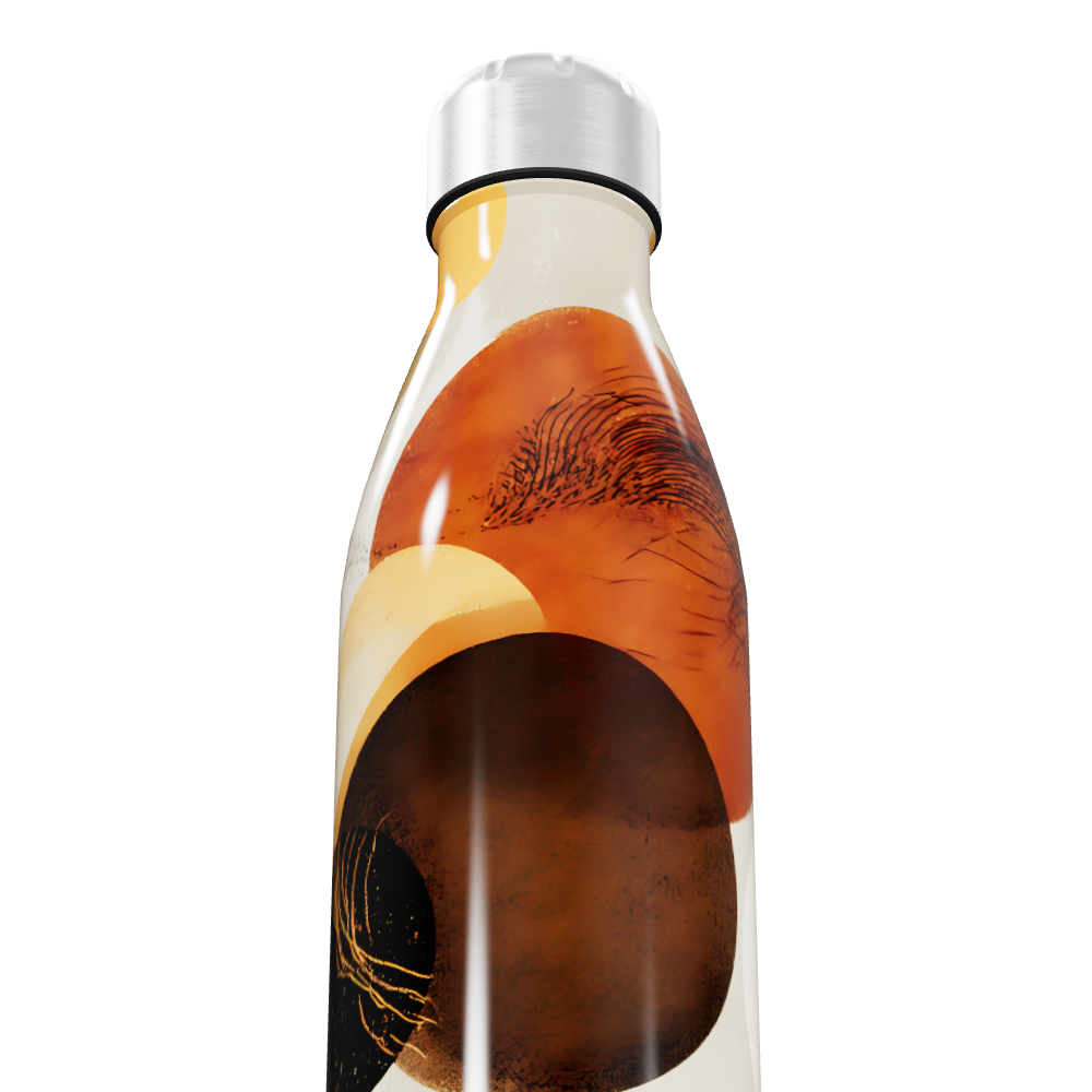 Garrafa Inox - Estampa Abstrata Colorida