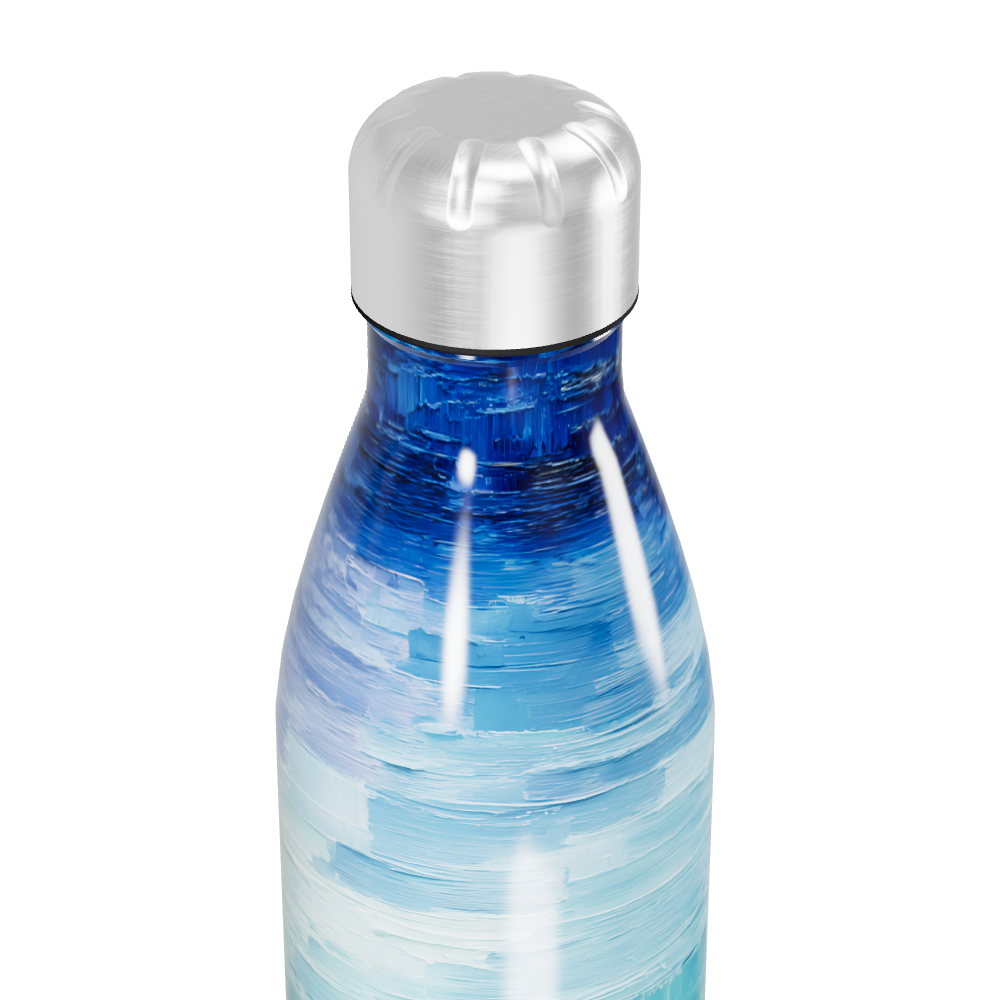 Garrafa Inox - Estampa Azul Oceano