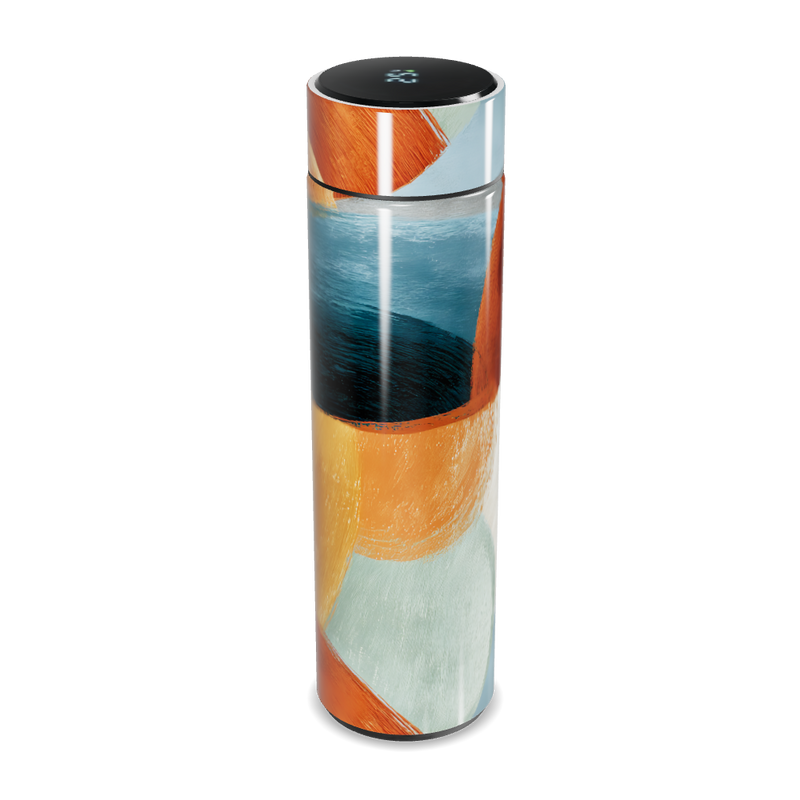 Garrafa Térmica Touch - Estampa Abstrata Colorida