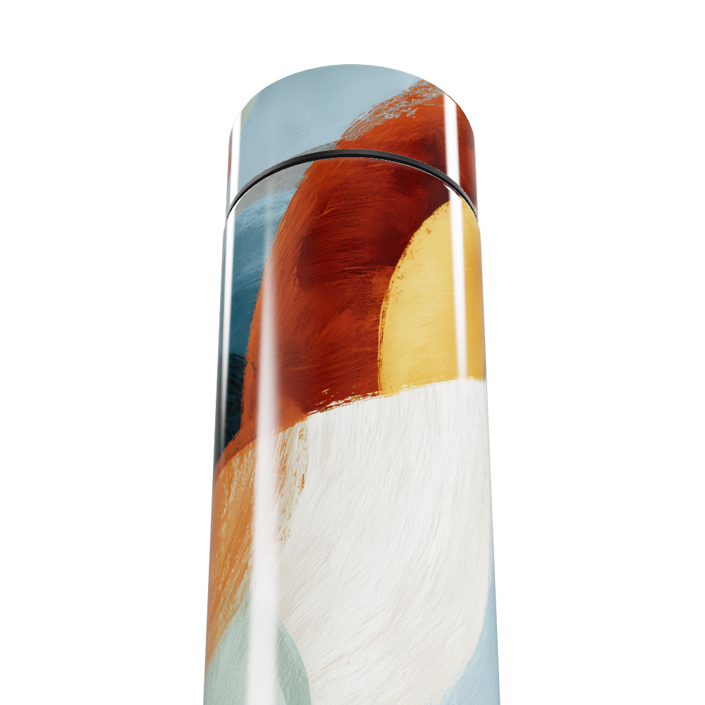 Garrafa Térmica Touch - Estampa Abstrata Colorida