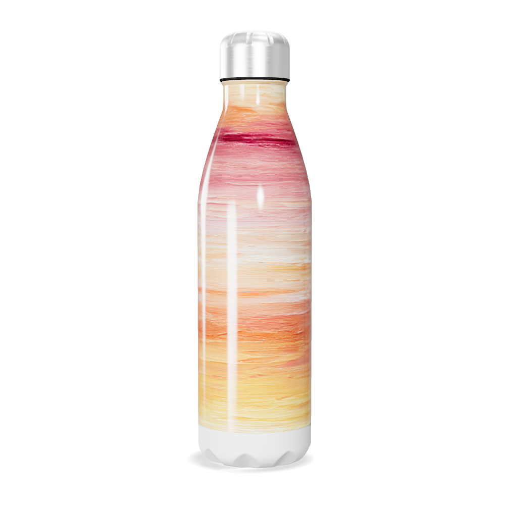 Garrafa Inox - Estampa Degradê Laranja