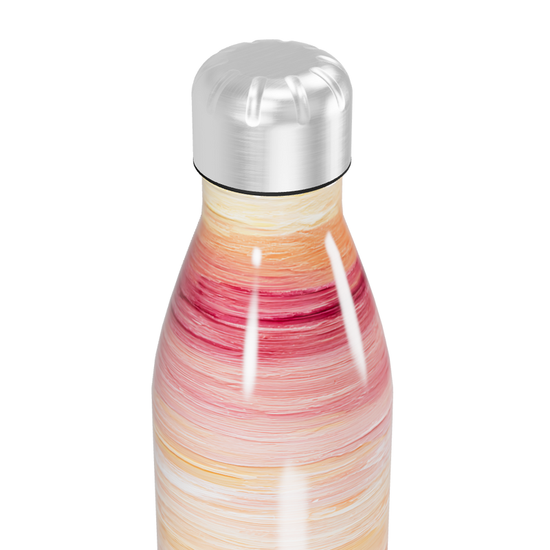 Garrafa Inox - Estampa Degradê Laranja