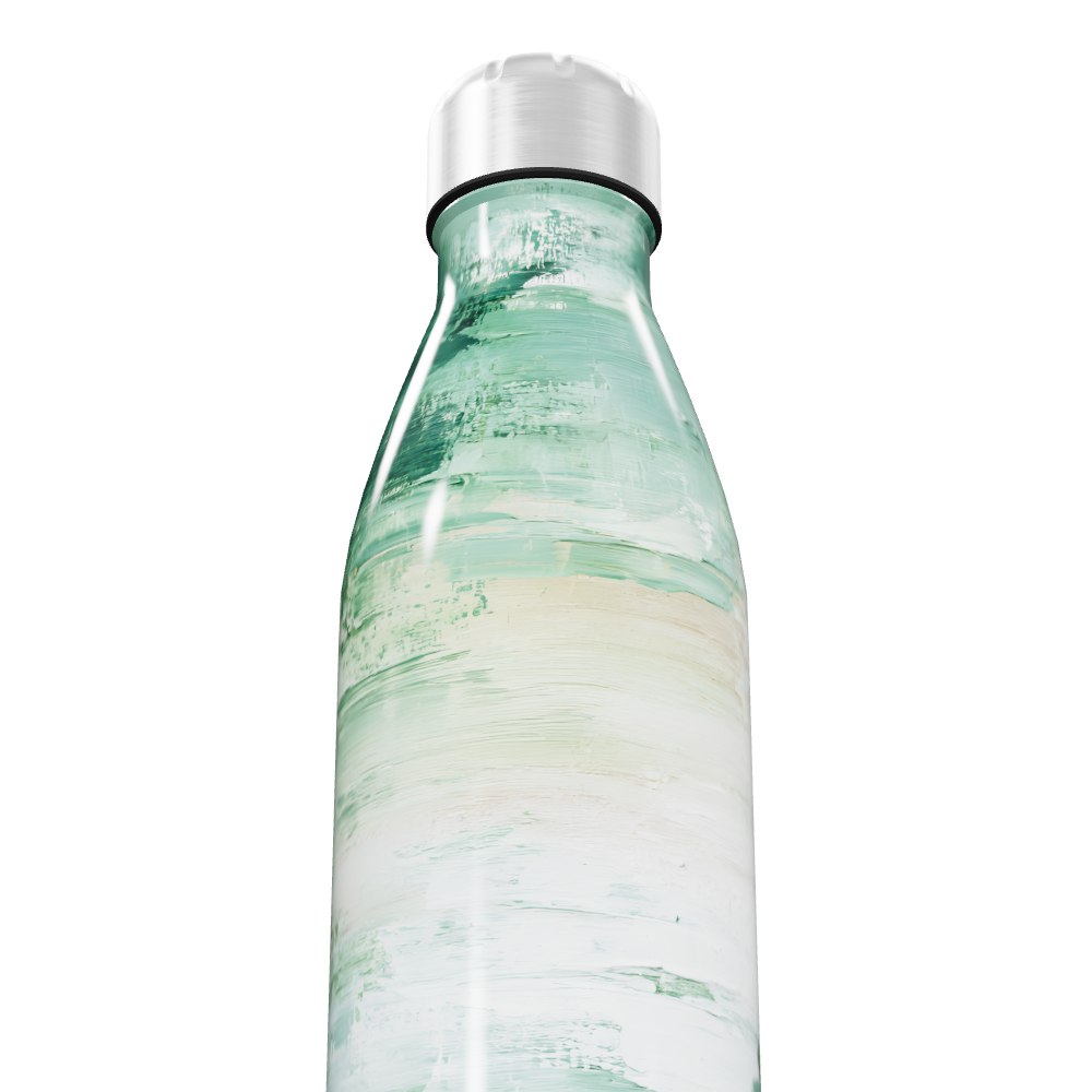 Garrafa Inox Verde - Pintura Artística