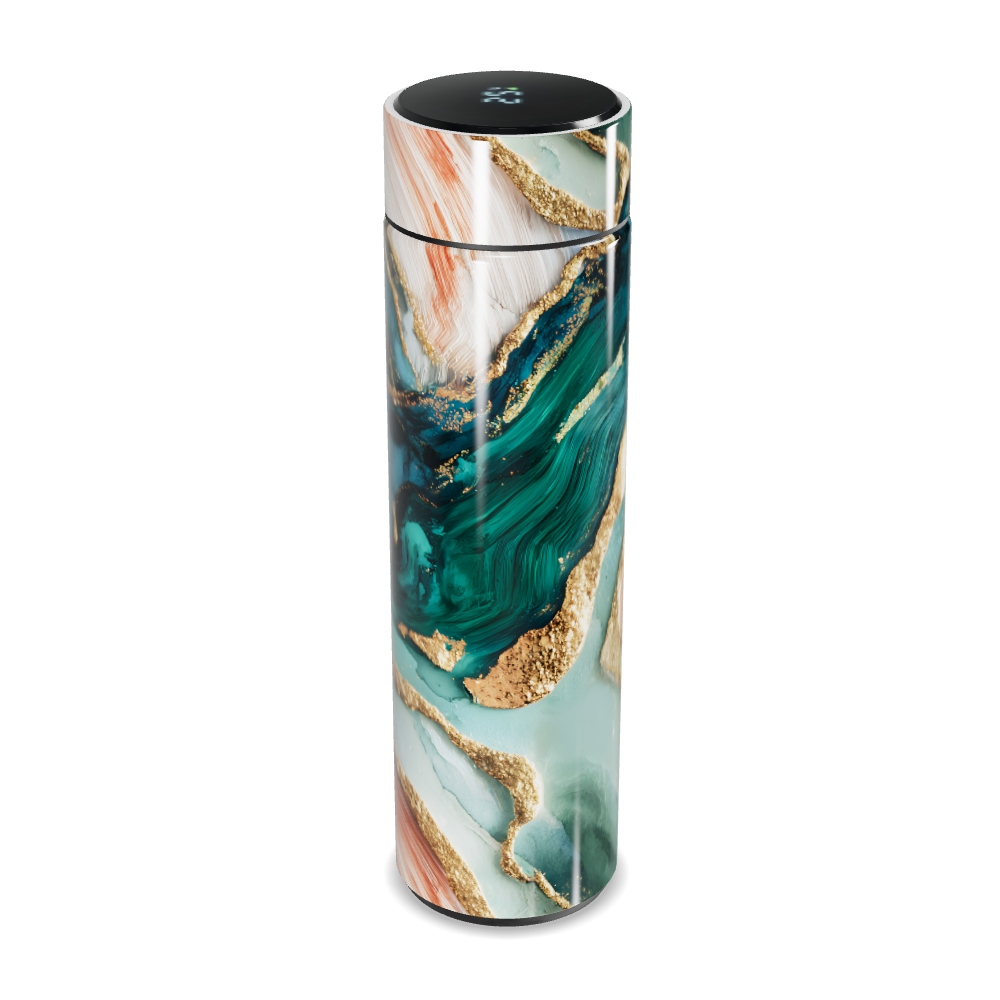 Garrafa Térmica Touch - Design Mármore Colorido