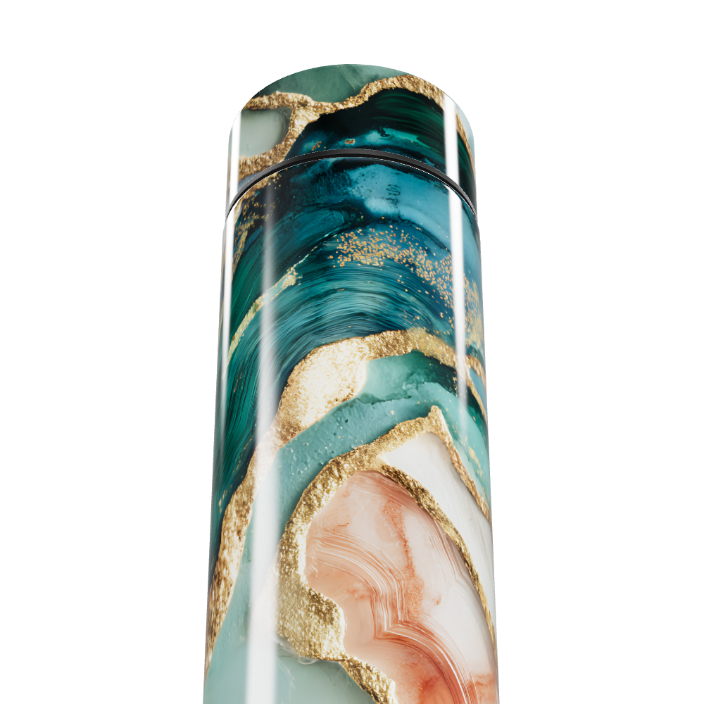 Garrafa Térmica Touch - Design Mármore Colorido