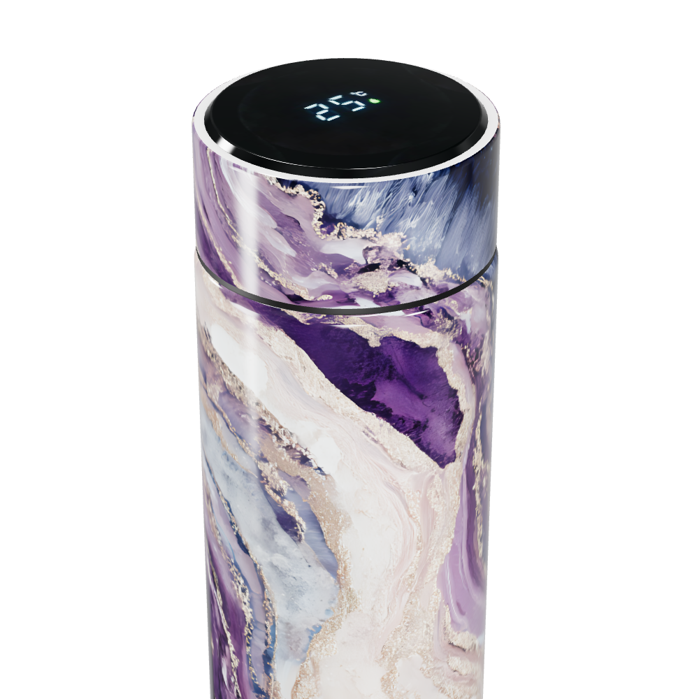 Garrafa Térmica Touch - Mármore Roxo Digital