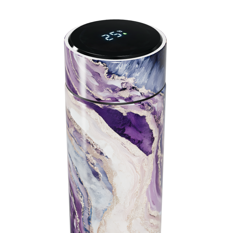 Garrafa Térmica Touch - Mármore Roxo Digital
