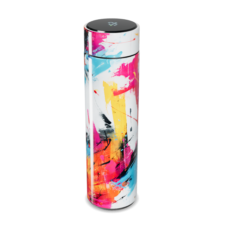 Garrafa Térmica Touch - Estampa Colorida Abstrata