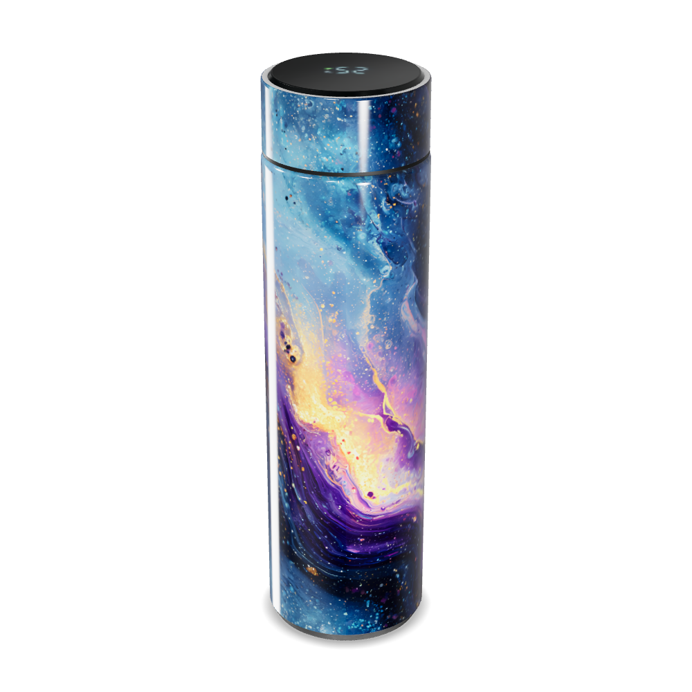 Garrafa Térmica Touch Estampa Abstrata Multicolorida