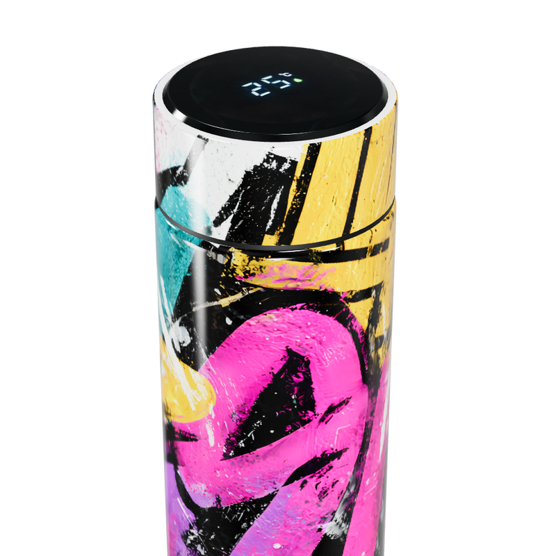 Garrafa Térmica Touch - Estampa Graffiti Colorida