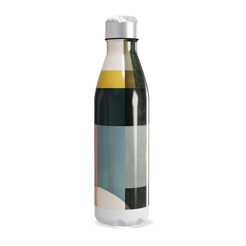 Garrafa Inox - Estampada Geométrica Colorida