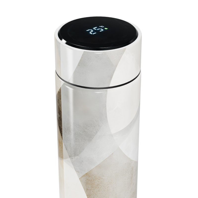 Garrafa Térmica Touch - Branca com Display Digital