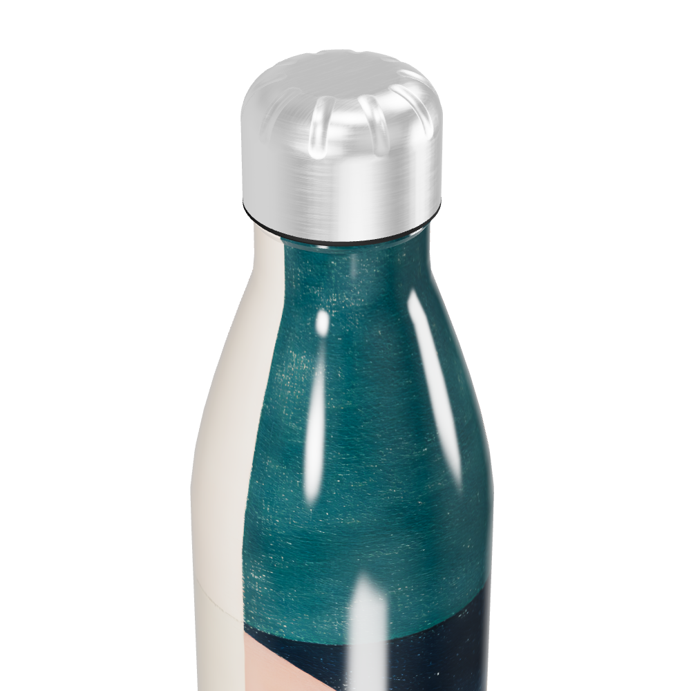 Garrafa Inox - Estampa Geométrica Colorida