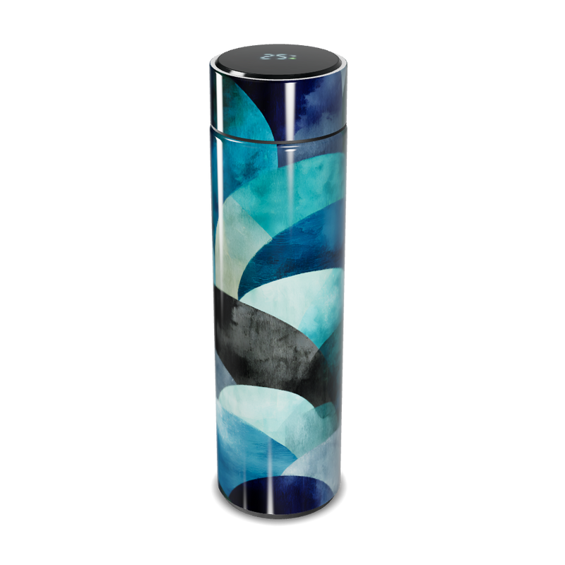 Garrafa Térmica Touch - Azul Abstrato 500ml