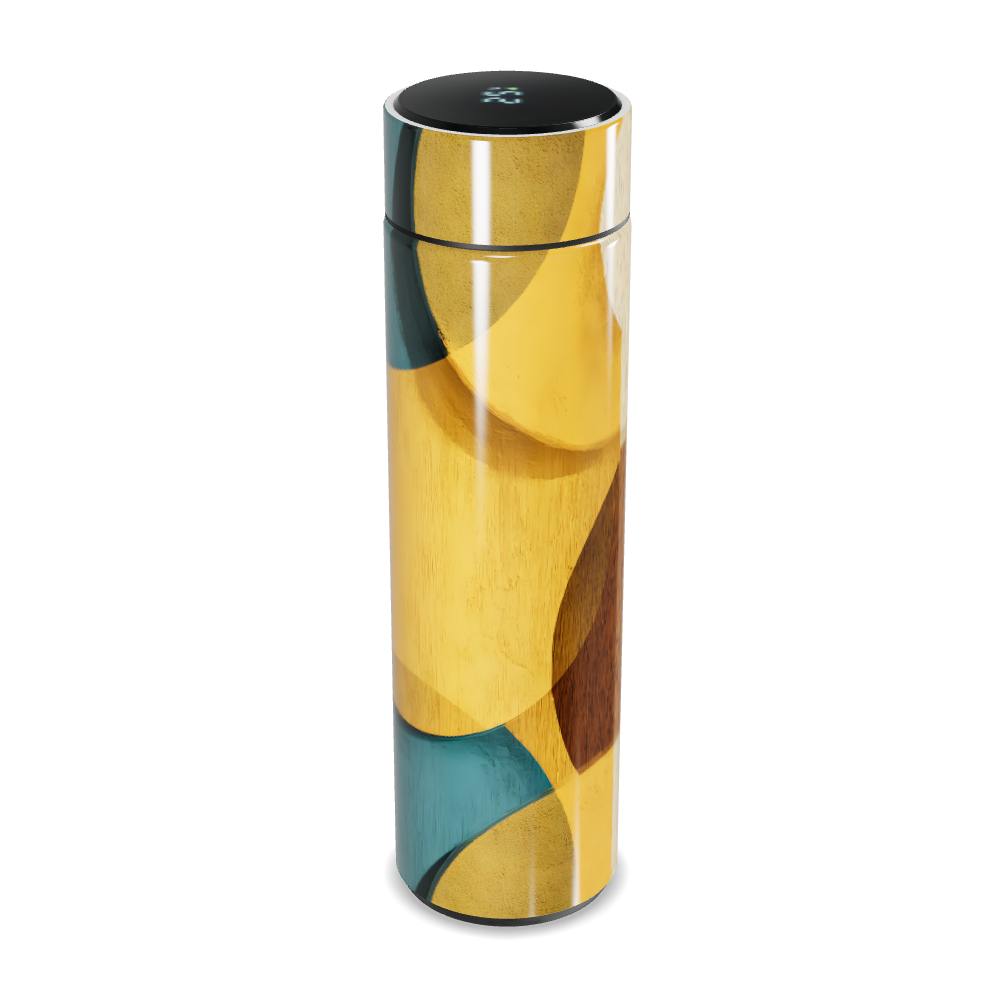 Garrafa Térmica Touch - Estampa Abstrata Colorida